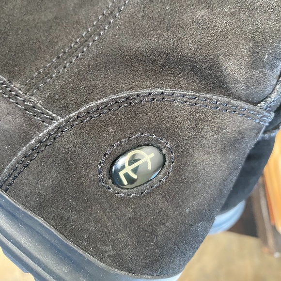 Coach; Tatum boot; black suede with gray/black faux sock lining;; size 6.5 - Picture 9 of 9